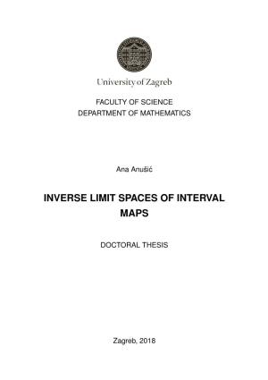 Inverse Limit Spaces of Interval Maps
