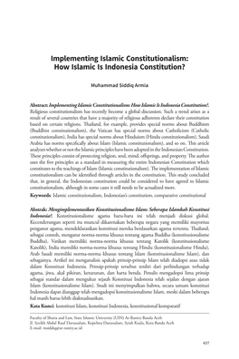 How Islamic Is Indonesia Constitution?