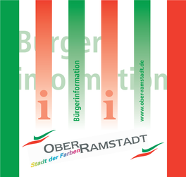 Bürger-Informationsbroschüre Der Stadt Ober-Ramstadt