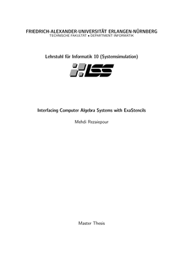 Interfacing Computer Algebra Systems with Exastencils