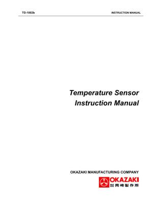Temperature Sensor Instruction Manual