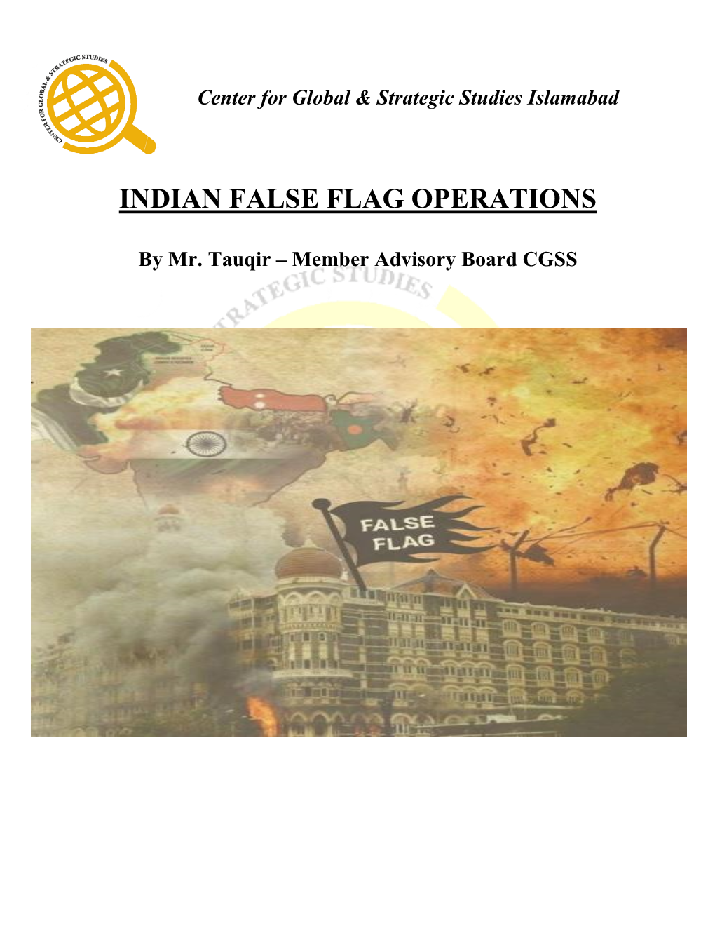 Indian False Flag Operations