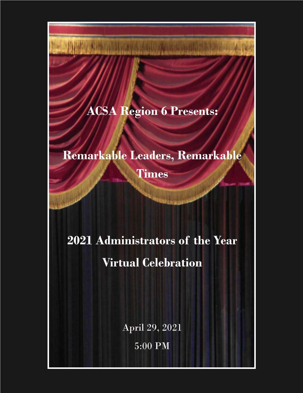 Region 6 Awards Celebration Program