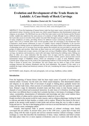 PDF Evolution and Development of the Trade Route in Ladakh