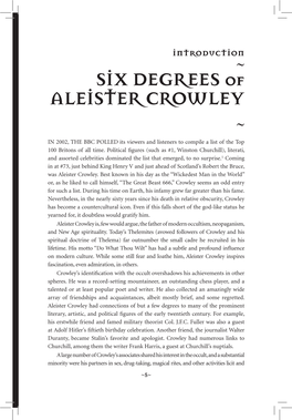 S X DEGREES of ALE STER CROWLEY