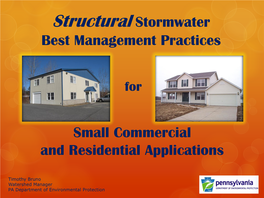 Structural Stormwater Best Management Practices