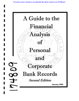 A Guide to the I Financial Analys S" ...So Al Bank Records