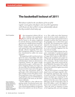 The Basketball Lockout of 2011