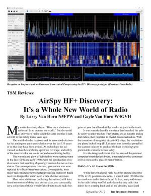 Airspy HF+ Discovery: It's a Whole New World of Radio
