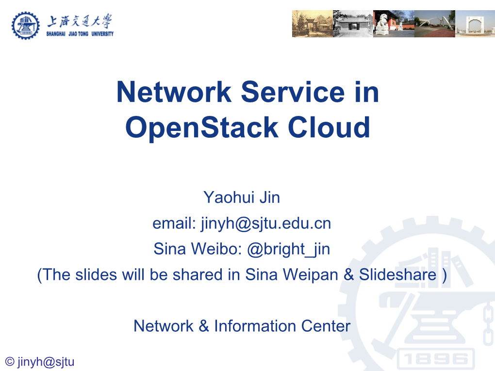 Network Service in Openstack Cloud