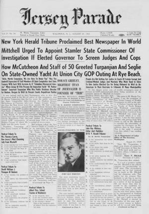 New York Herald Tribune Proclaimed Best Newspaper in World Aaittchell