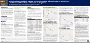 Pharmacokinetics and Abuse Potential of Benzhydrocodone, a Novel Prodrug of Hydrocodone, After Intranasal Administration in Recr