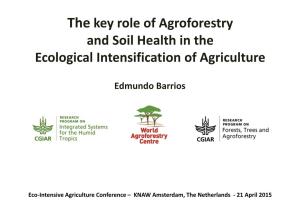 The Key Role of Agroforestry and Soil Health in the Ecological Intensification of Agriculture