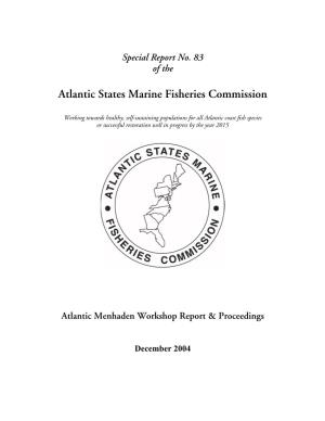 Atlantic Menhaden Workshop Proceedings