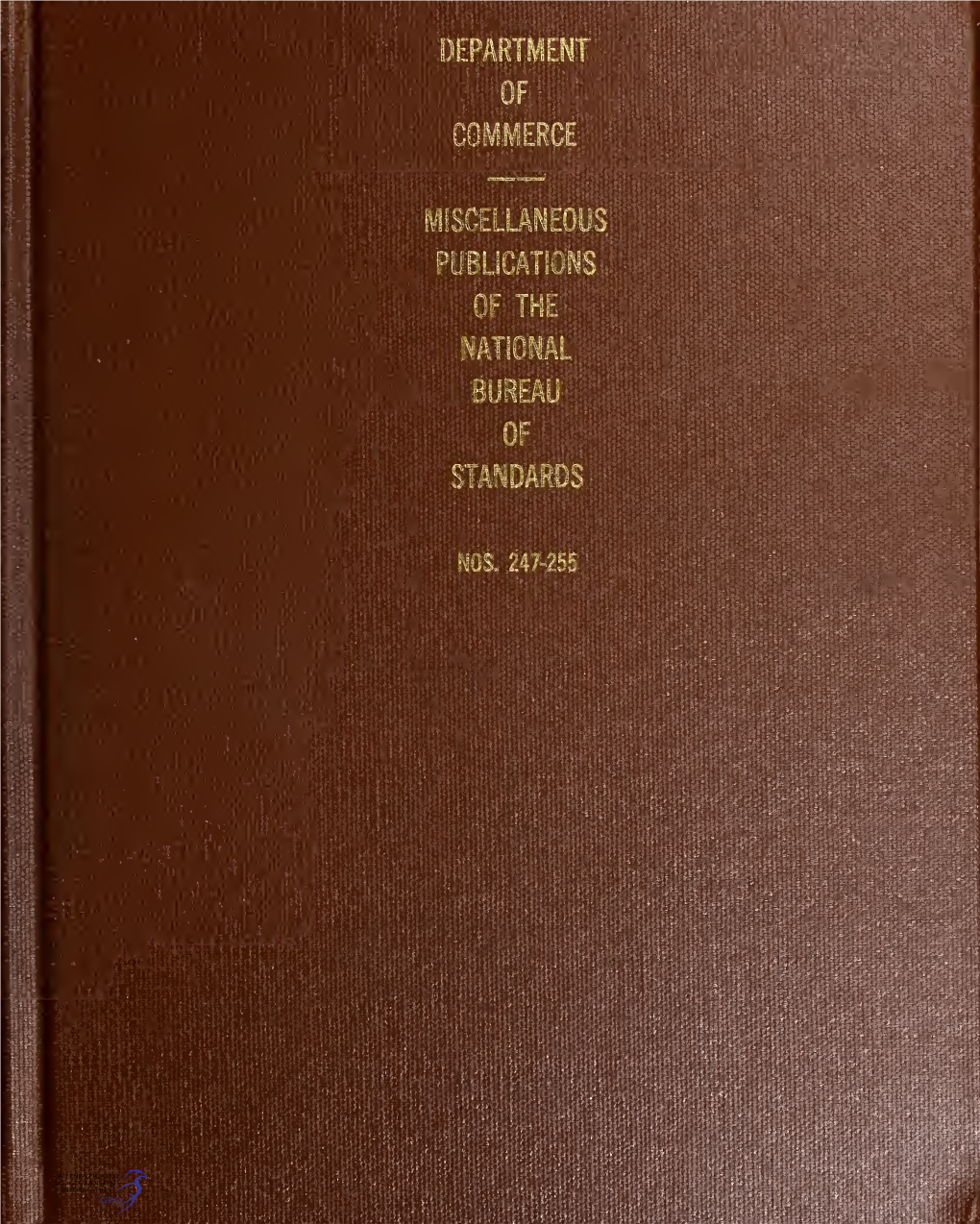 Weights and Measures Standards of the United States