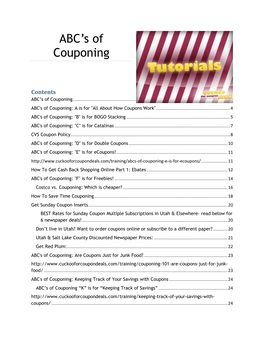 ABC's of Couponing: a Is for "All About How Coupons Work"