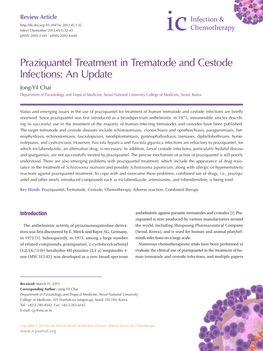 Praziquantel Treatment in Trematode and Cestode Infections: an Update