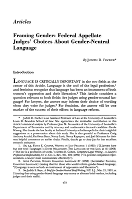 Federal Appellate Judges' Choices About Gender-Neutral Language