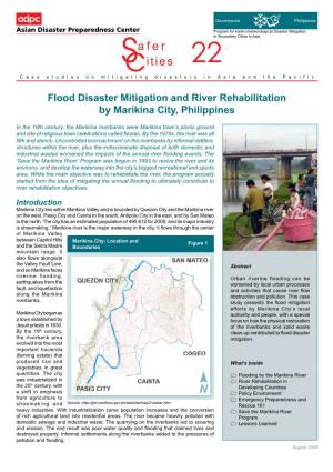 Flood Disaster Mitigation and River Rehabilitation by Marikina City, Philippines