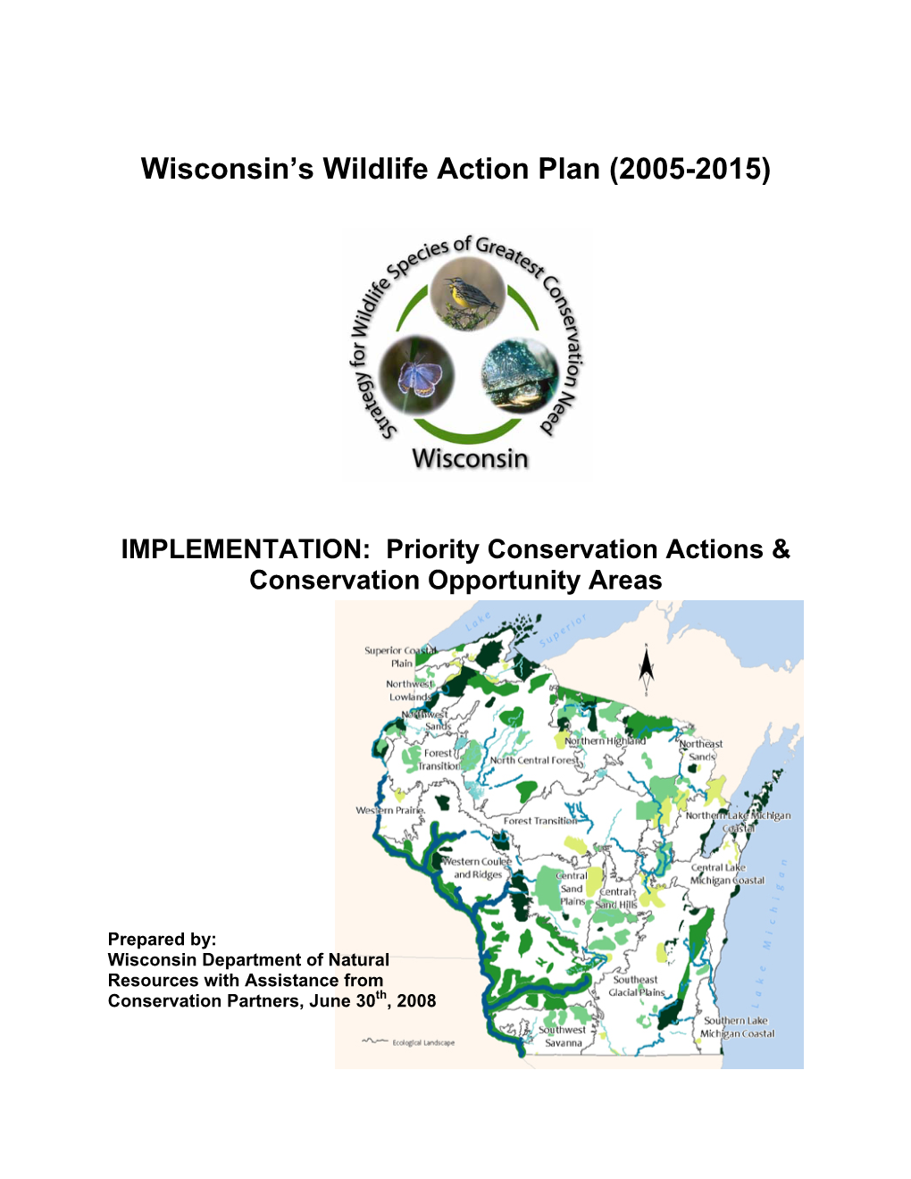 Wisconsin's Wildlife Action Plan (2005-2015)