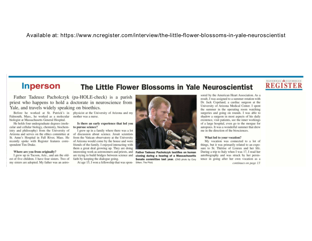 The Little Flower Blossoms in Yale Neuroscientist REGISTER Sored by the American Heart Association