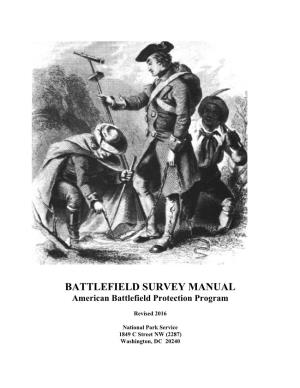 BATTLEFIELD SURVEY MANUAL American Battlefield Protection Program