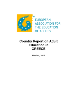 Country Report on Adult Education in GREECE