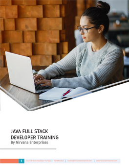 JAVA FULL STACK DEVELOPER TRAINING by Nirvana Enterprises