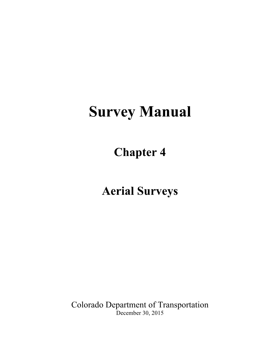 Chapter 4 Aerial Surveys