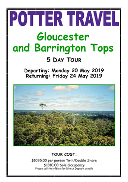 Gloucester and Barrington Tops