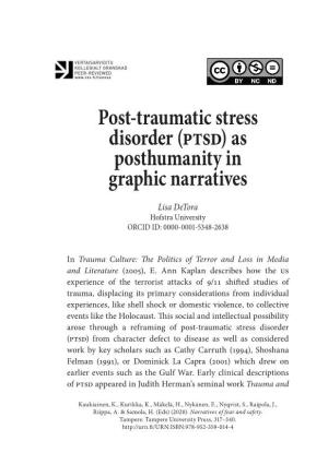 Post-Traumatic Stress Disorder (Ptsd) As Posthumanity in Graphic Narratives
