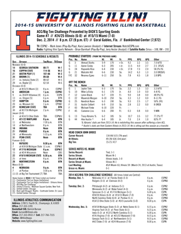 2014-15 University of Illinois Fighting Illini Basketball