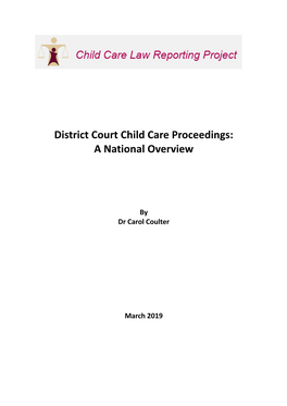 District Court Child Care Proceedings