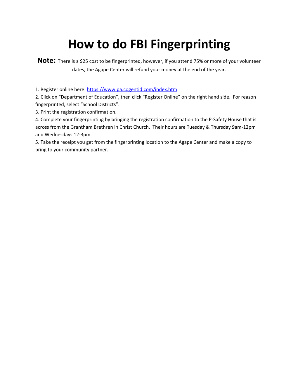 How to Do FBI Fingerprinting