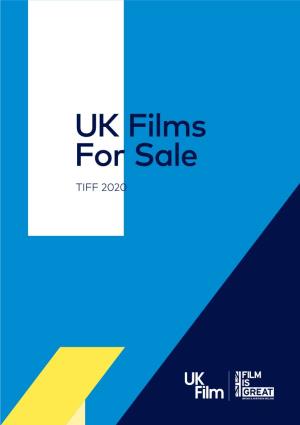 UK Films for Sale TIFF 2020