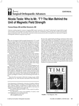 Nicola Tesla: Who Is Mr
