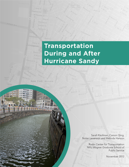 Transportation During and After Hurricane Sandy