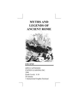 3274 Myths and Legends of Ancient Rome