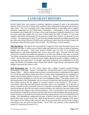 Land Grant History