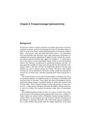 Chapter 8. Pumped-Storage Hydroelectricity