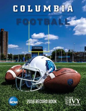 2018 Columbia Football Recordbook.Indd