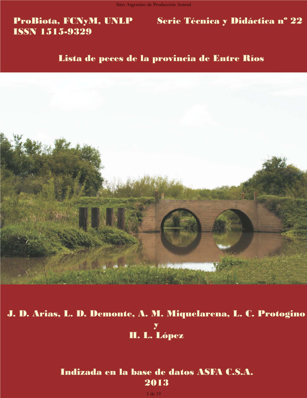 Lista De Peces De La Provincia De Entre Ríos