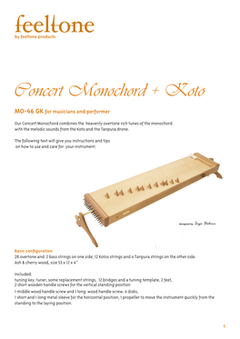 Concert Monochord + Koto