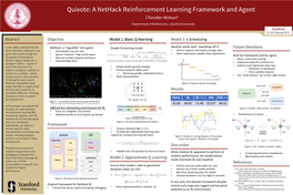 A Nethack Reinforcement Learning Framework and Agent Chandler Watson1 1Department of Mathematics, Stanford University