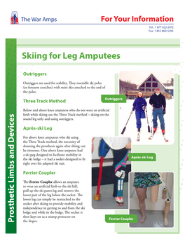 Skiing for Leg Amputees