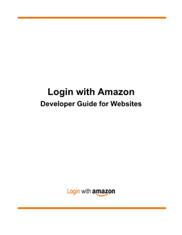Login with Amazon Developer Guide for Websites