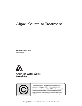 Algae: Source to Treatment