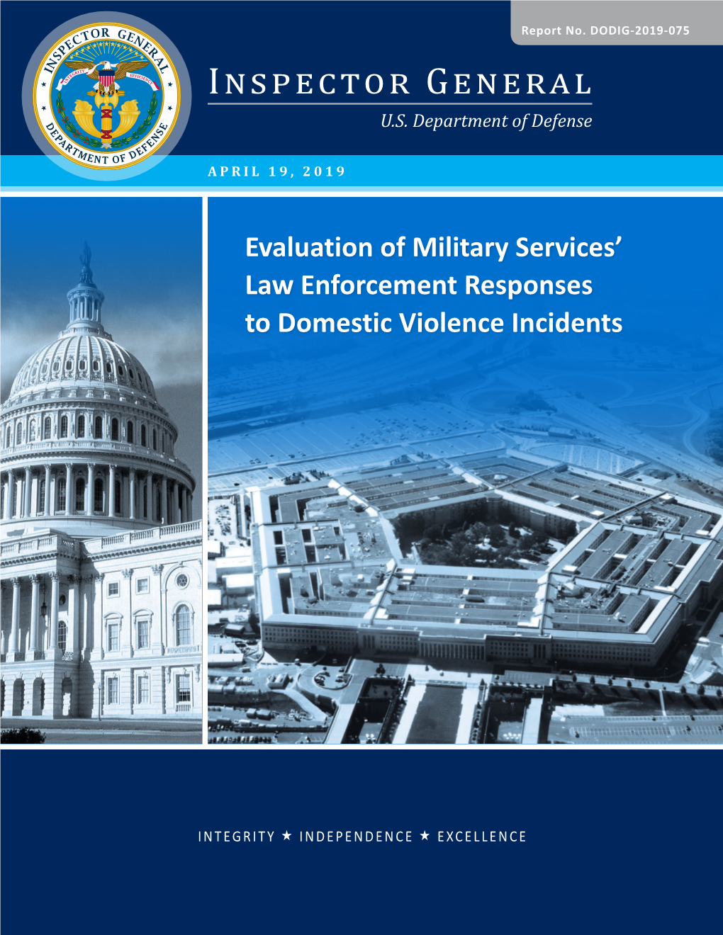 Evaluation of Military Services' Law Enforcement Responses To