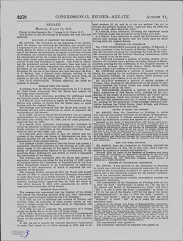 Congressional Record-Senate. August 21
