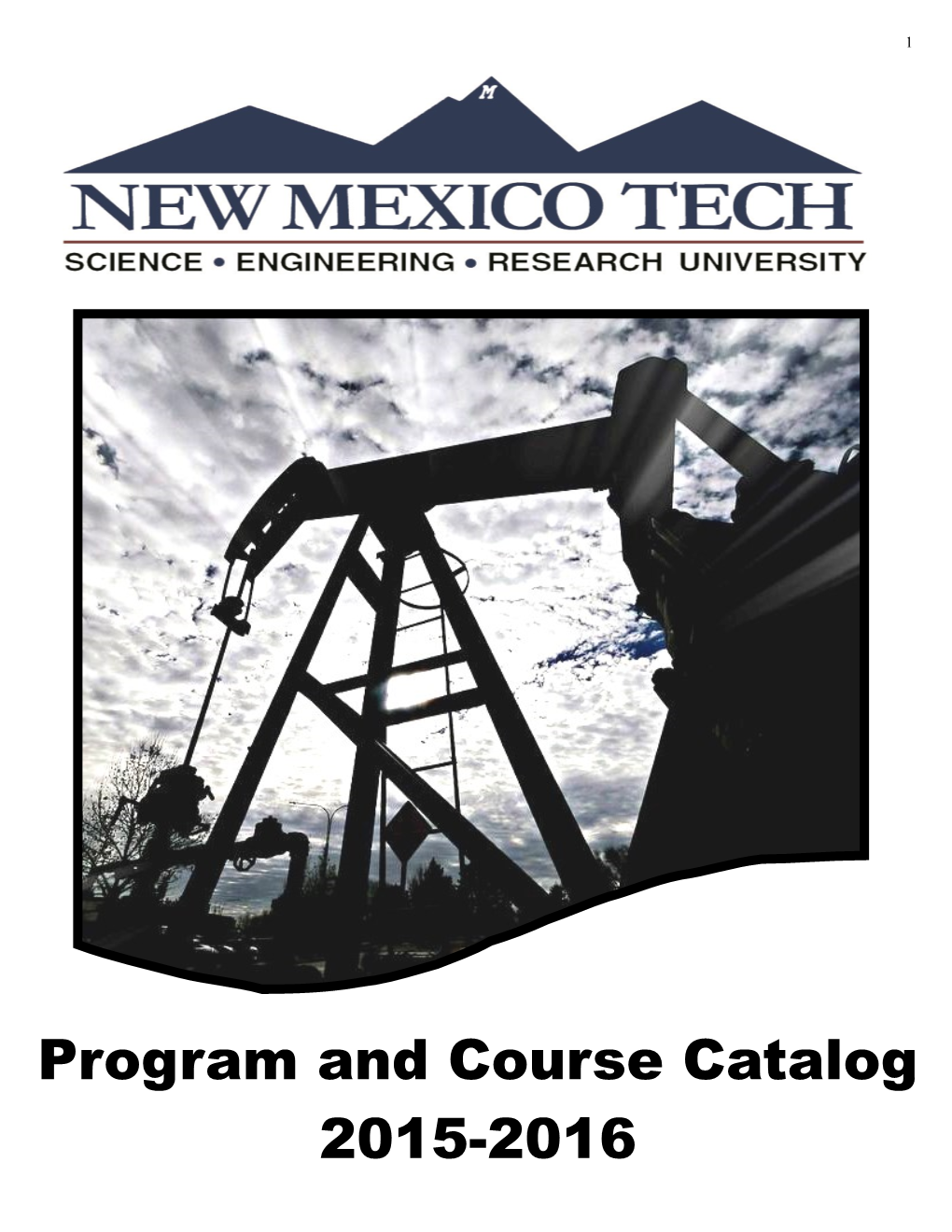 Program and Course Catalog 2015-2016 2